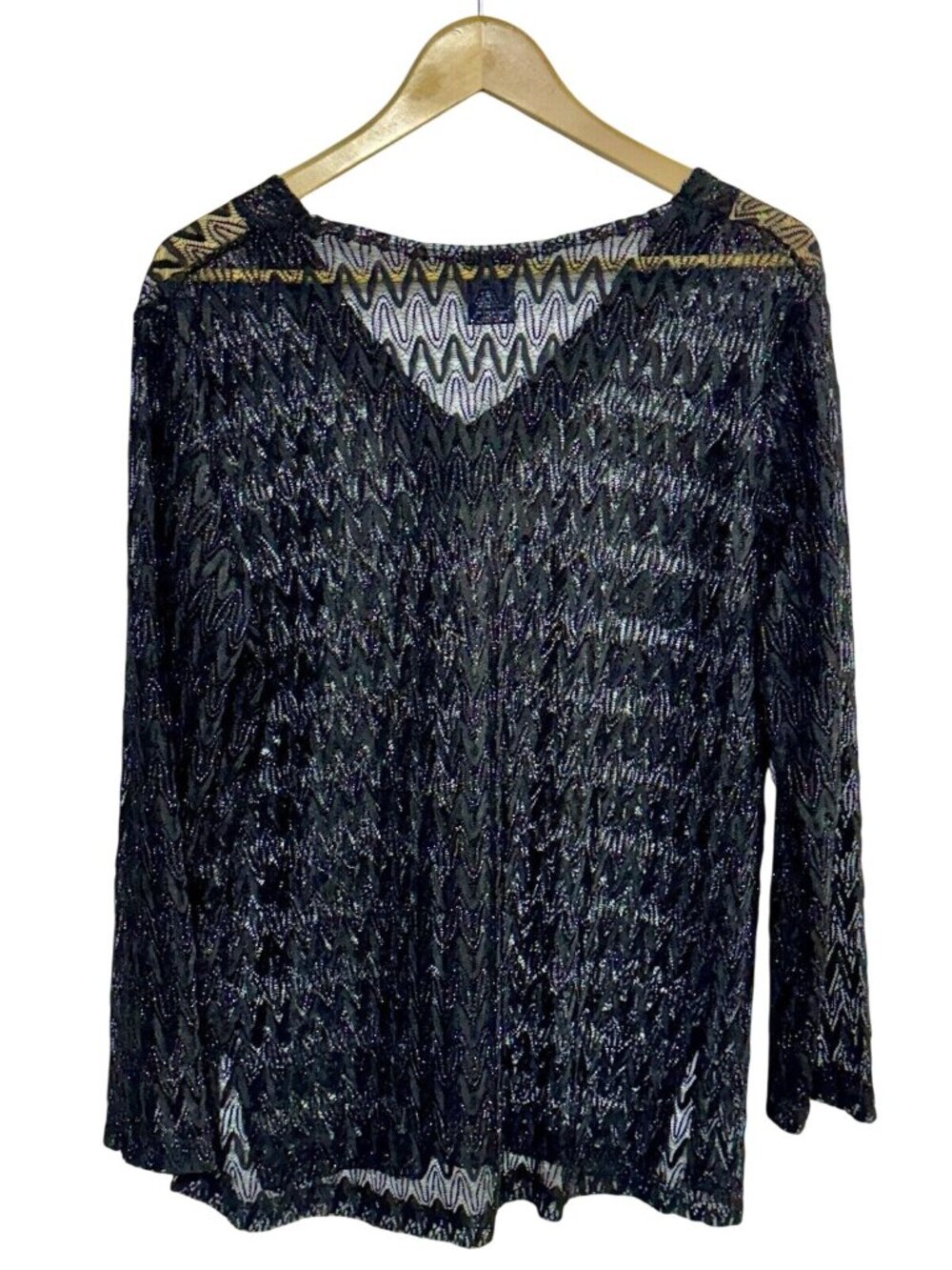 Faded Glory See Trough Color Black  Size XL - Picture 2 of 4